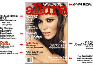 Illustration for article titled Did Allure Plagiarize Creative "10-Minute Hair" Angle From Glamour?